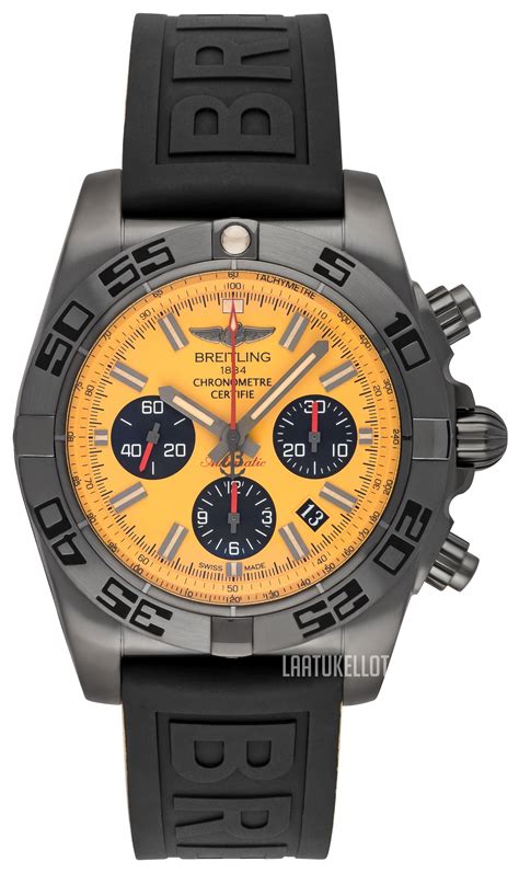 breitling chronomat 44 blacksteel yellow ref mb0111c3 i531|MB0111C3/I531 .